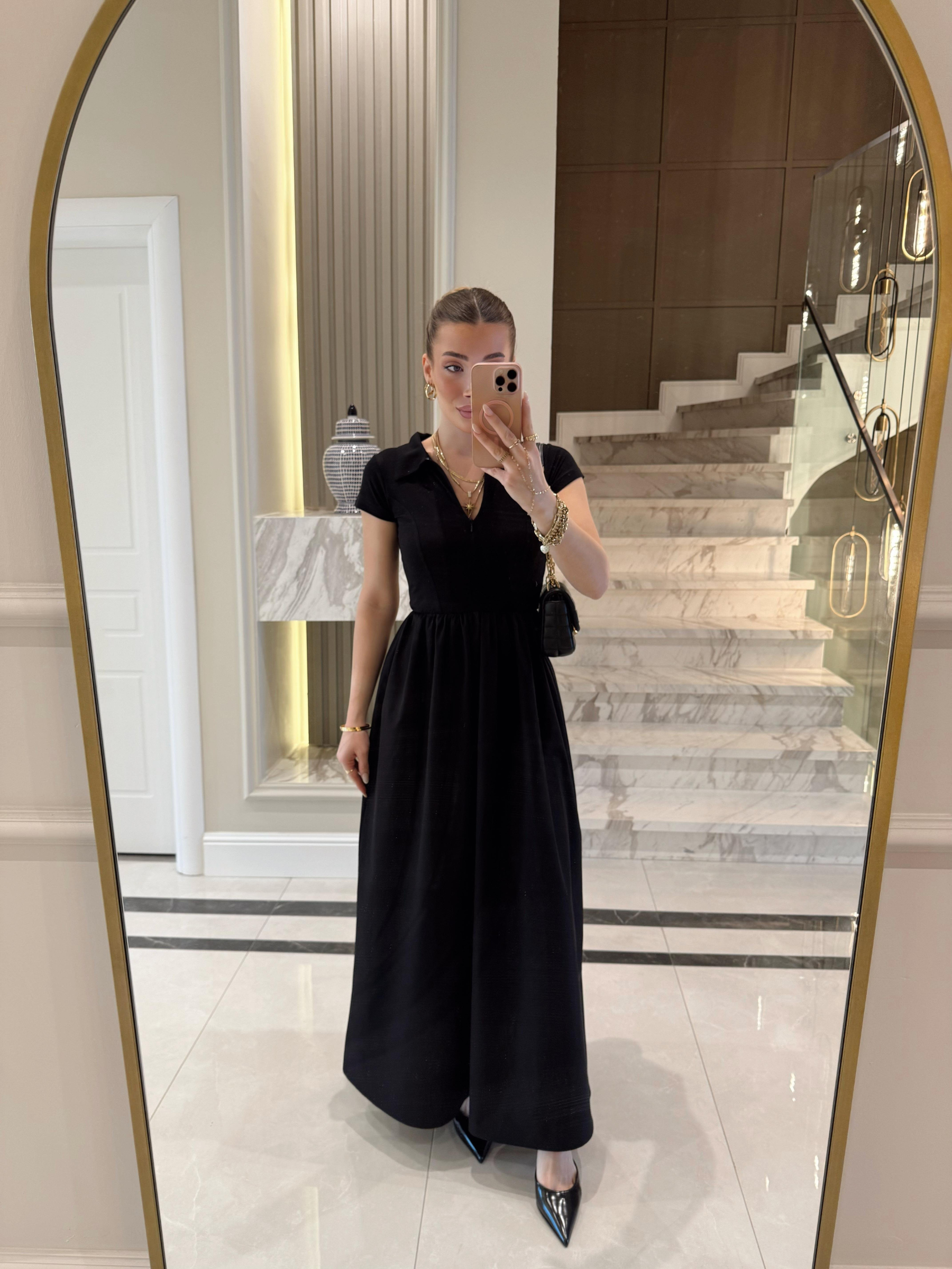 Diana – Robe à Manches Courtes