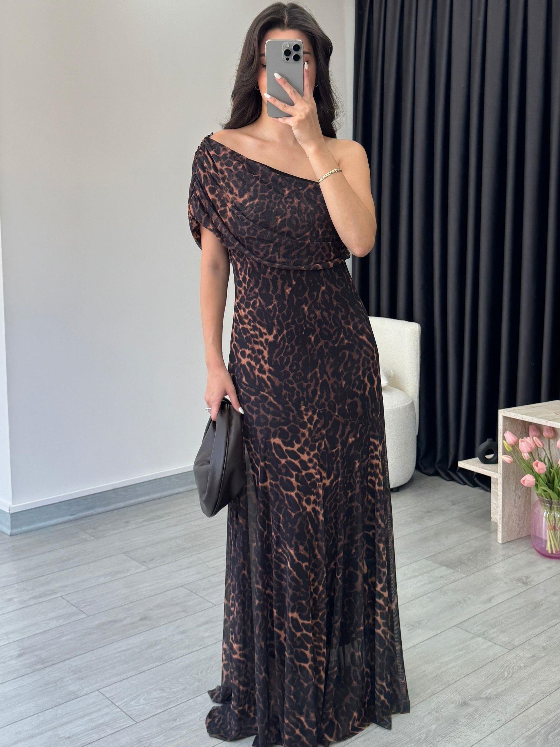 Bohème - Robe Longue Imprimé Léopard
