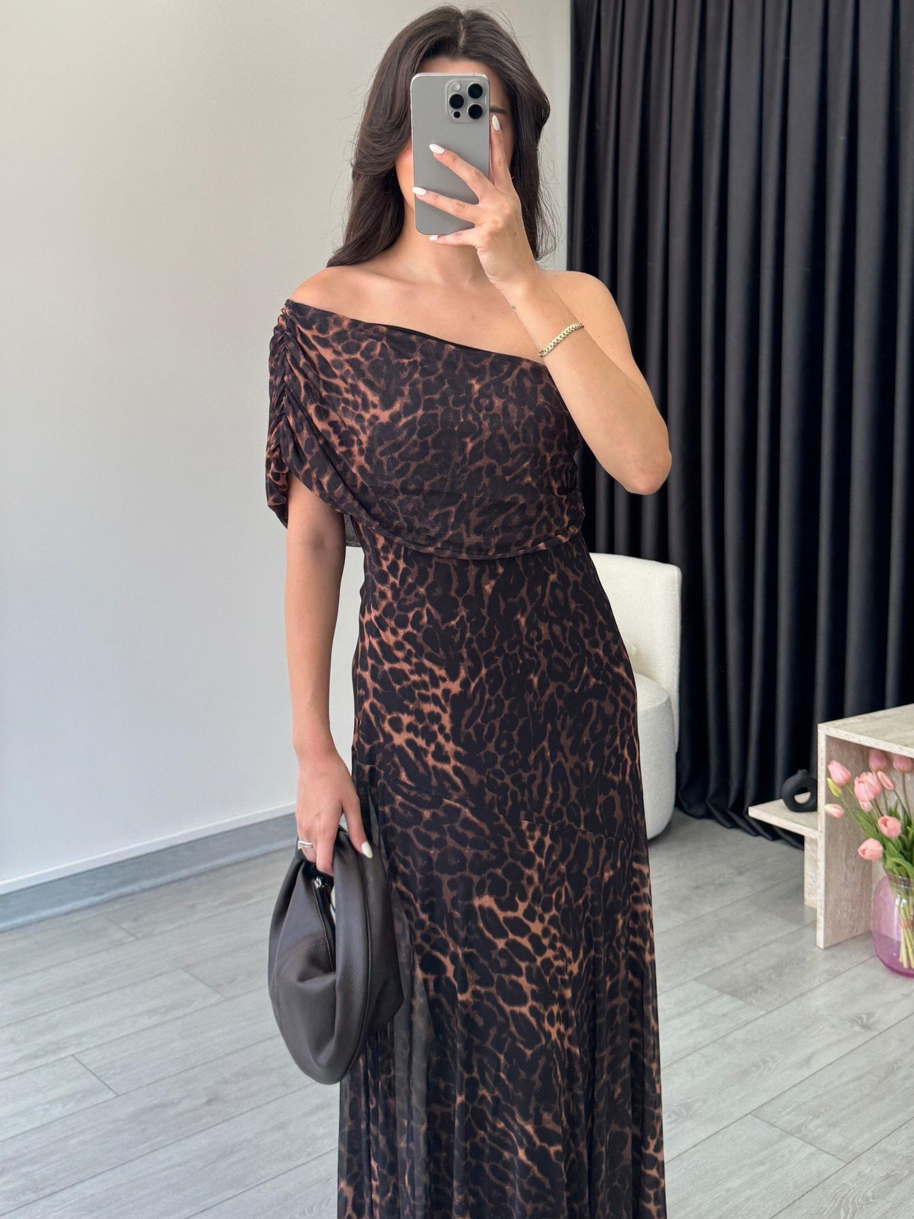 Bohème - Robe Longue Imprimé Léopard