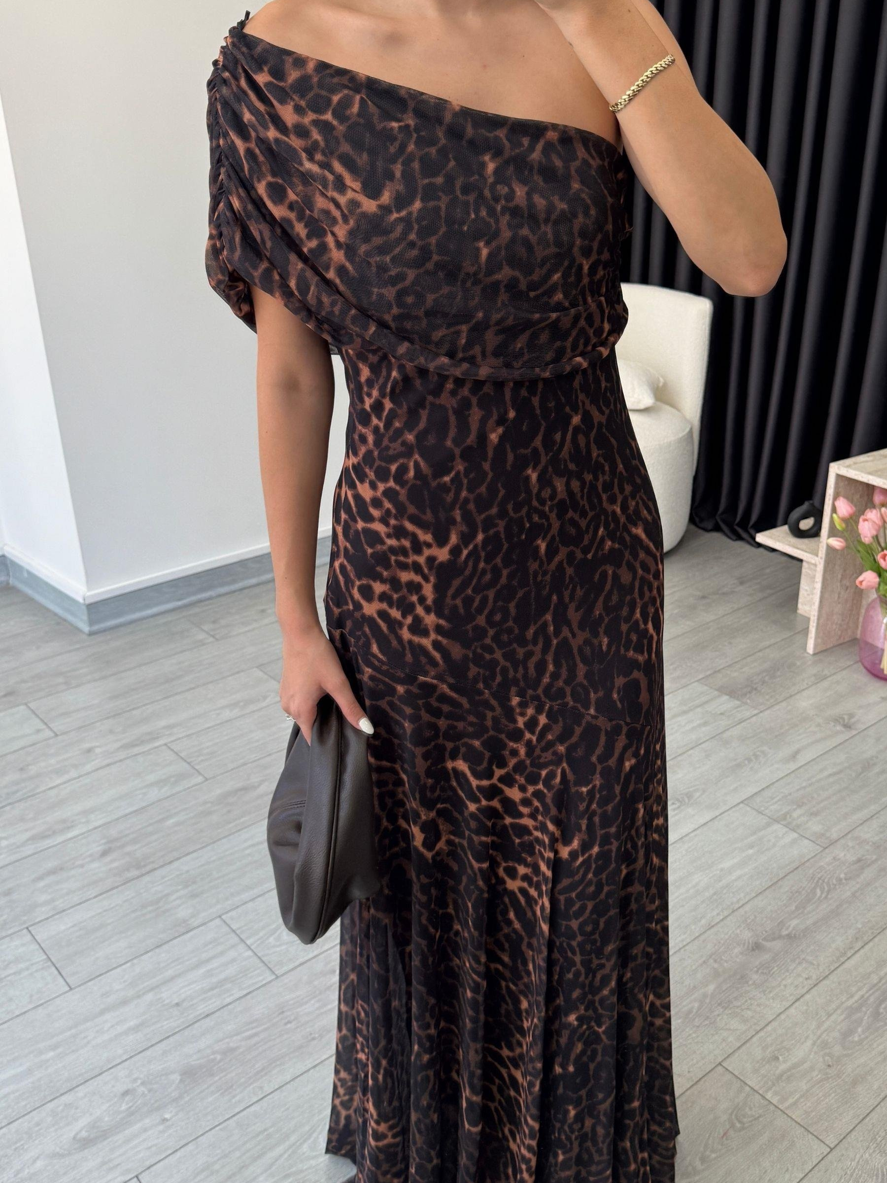 Bohème - Robe Longue Imprimé Léopard