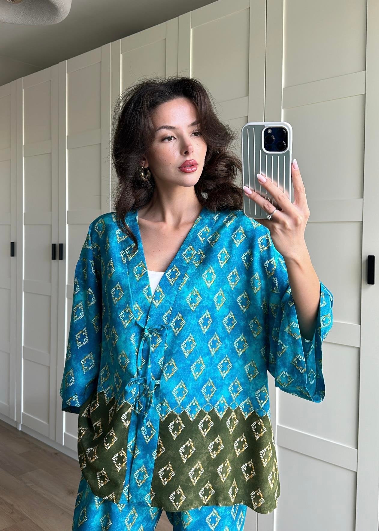 Indra - Ensemble kimono imprimé