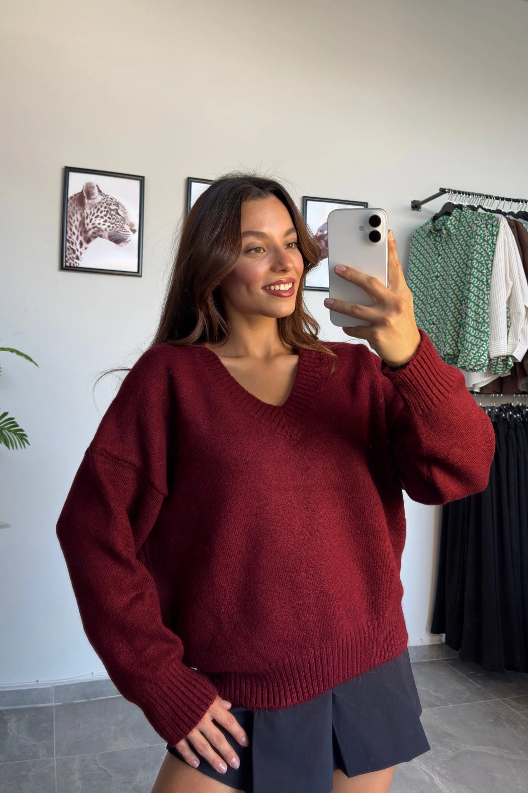 Valerie - Pull col V en maille