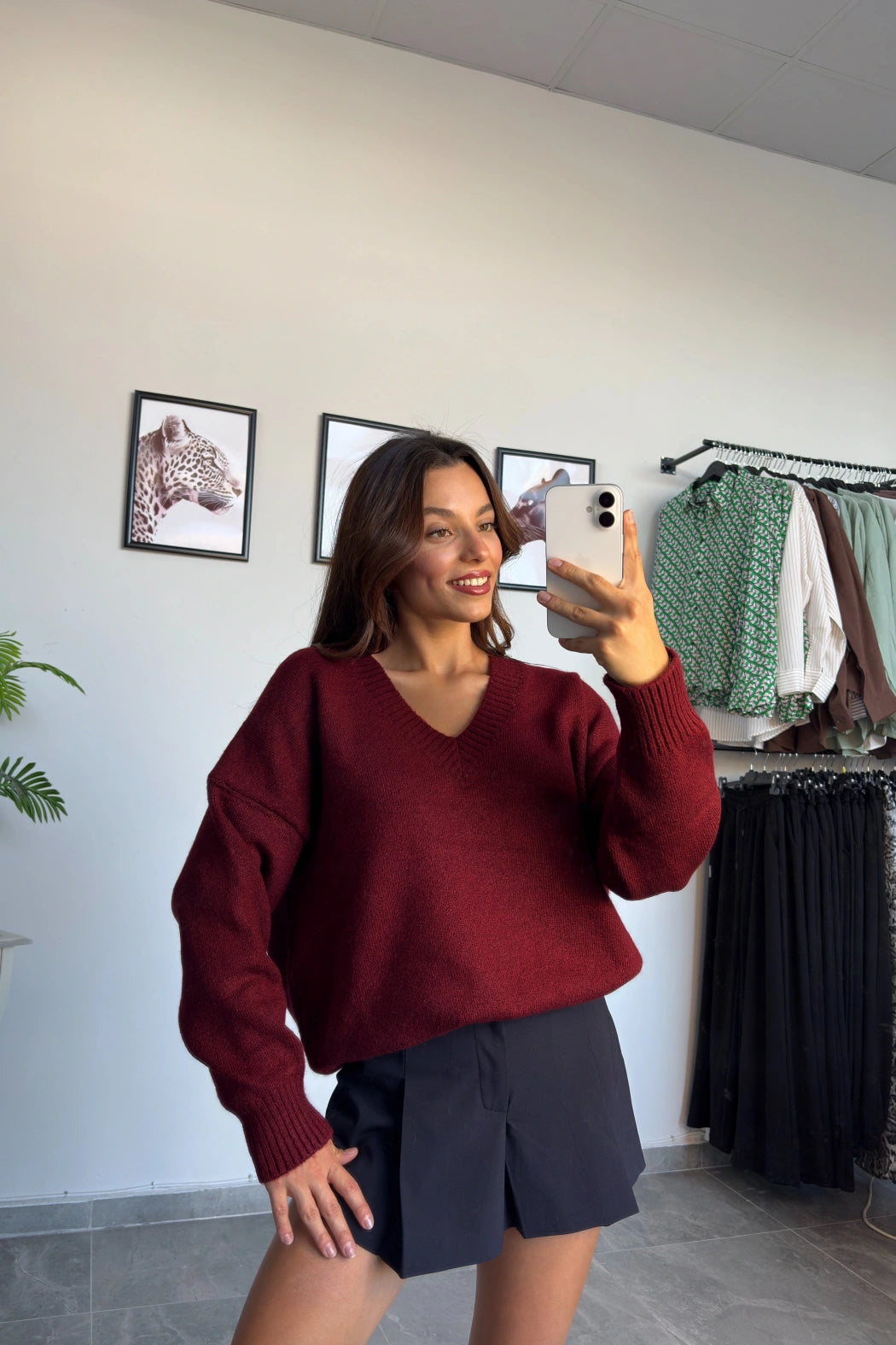 Valerie - Pull col V en maille