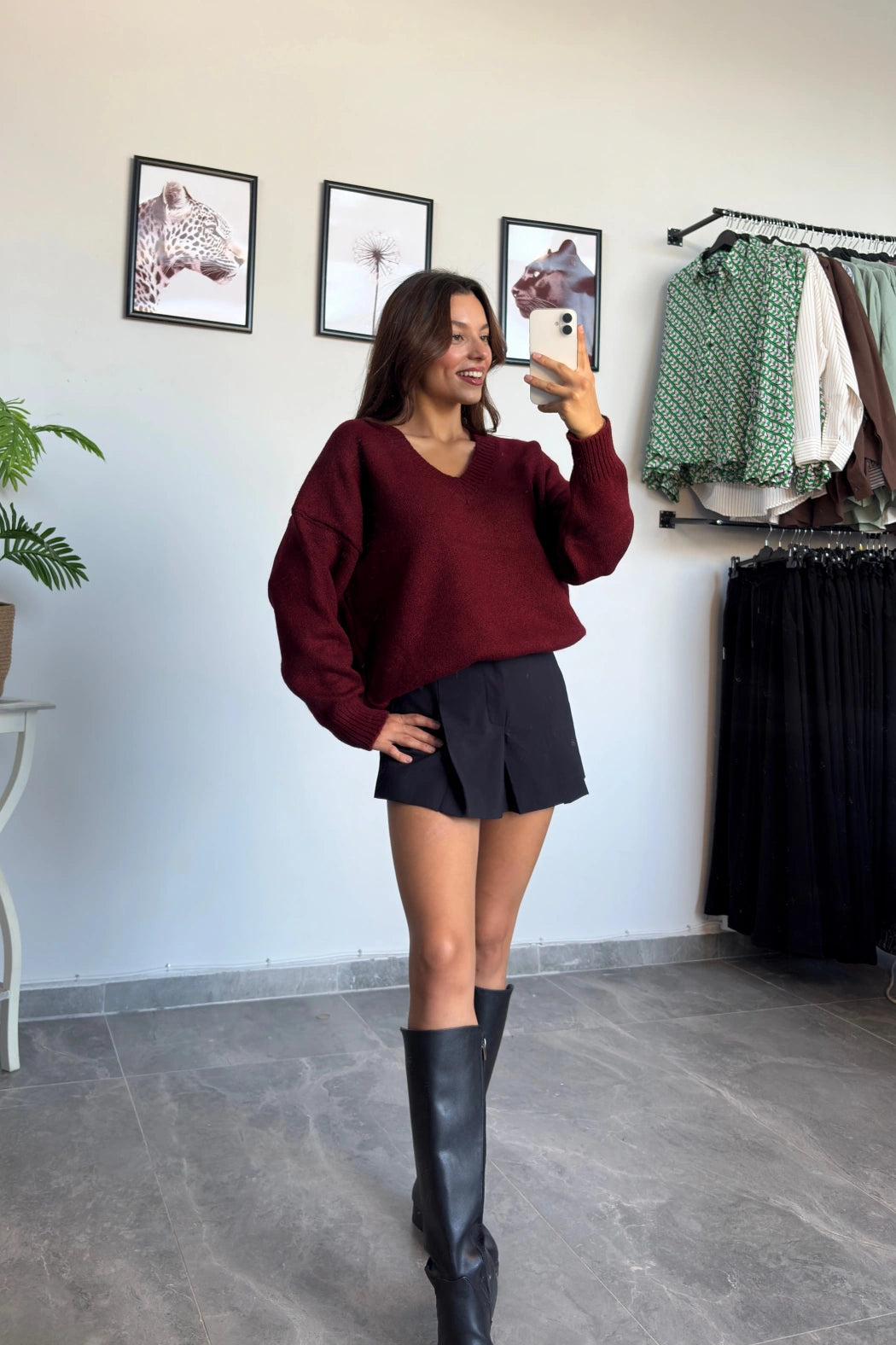 Valerie - Pull col V en maille