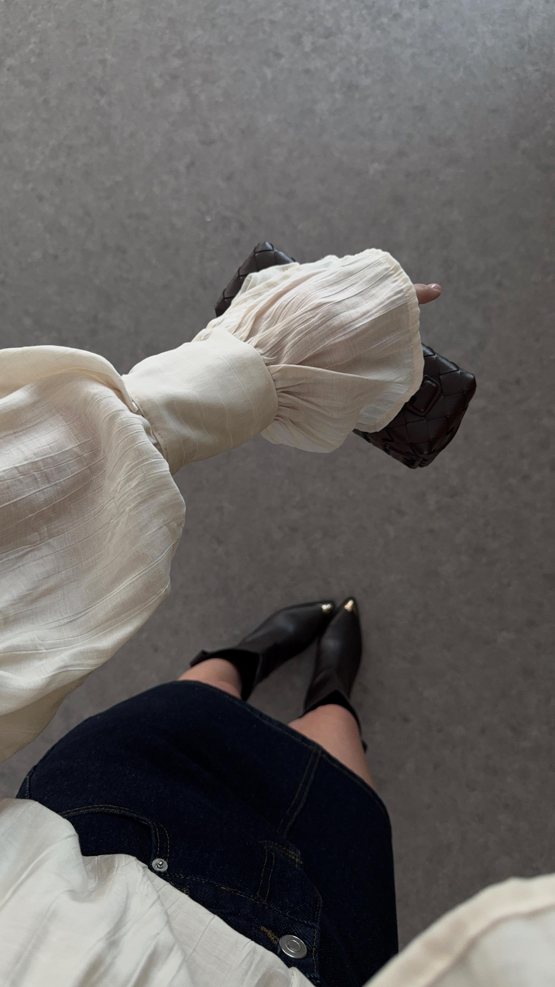 Cloé - Chemise Oversize, Intemporelle Et Raffinée Blanc Cassé