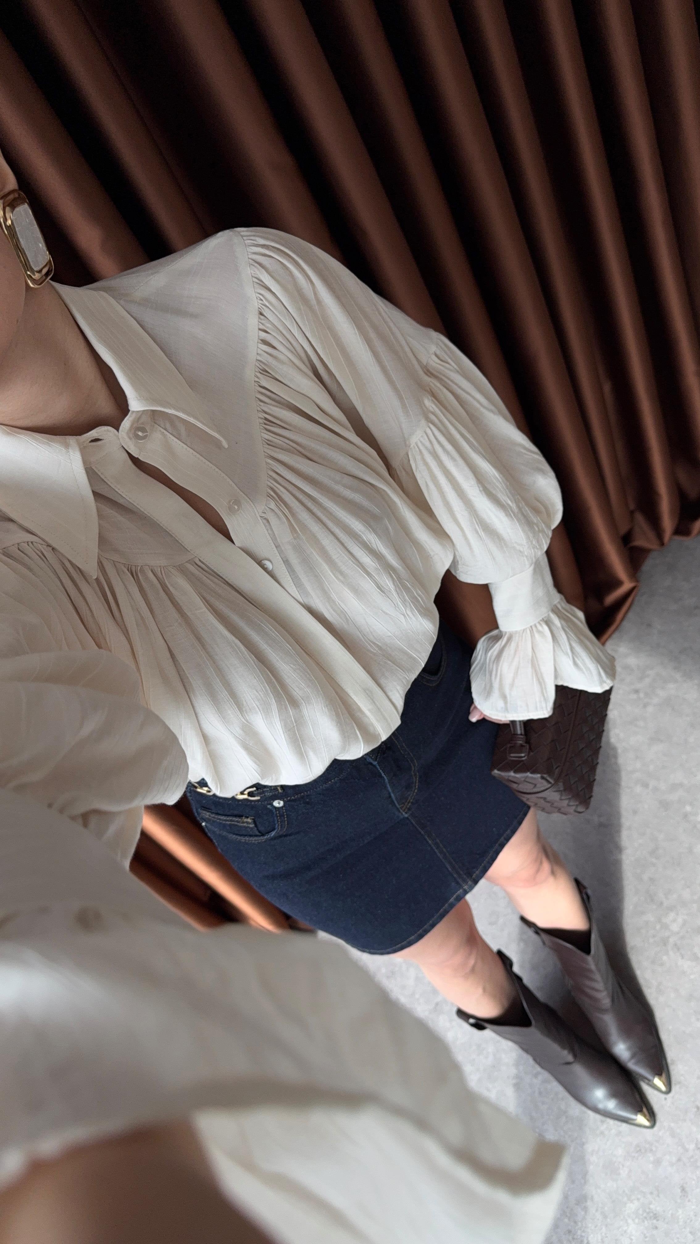 Cloé - Chemise Oversize, Intemporelle Et Raffinée Blanc Cassé
