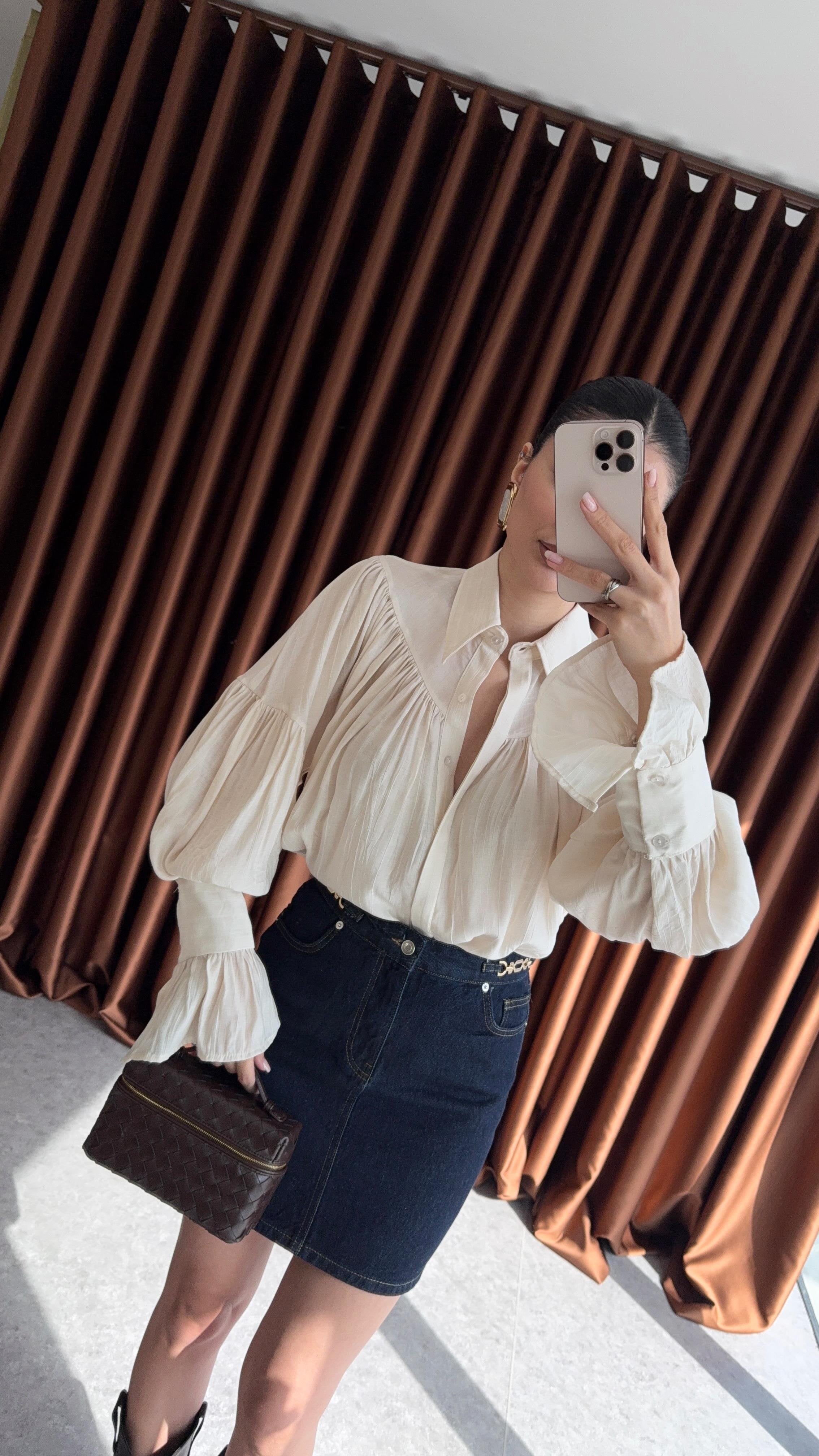 Cloé - Chemise Oversize, Intemporelle Et Raffinée Blanc Cassé