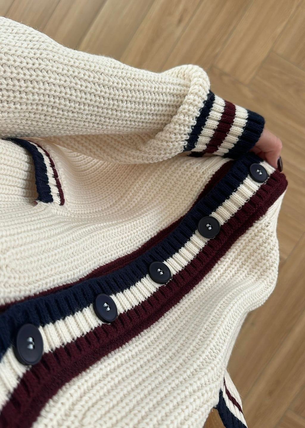 Vanilla - Cardigan Écru à Poches