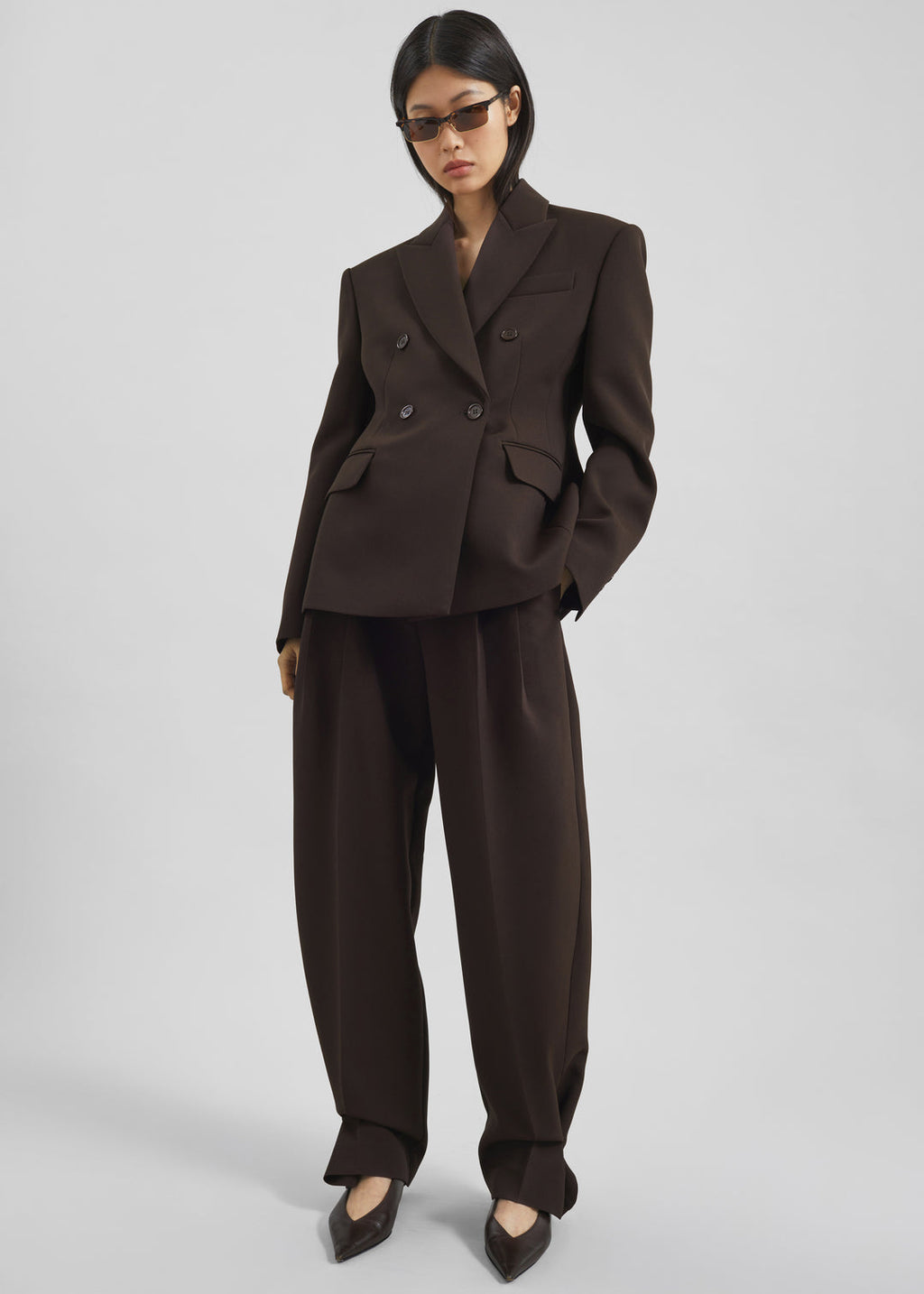 Tailleur Classy– Blazer & Pantalon Raffiné Marron