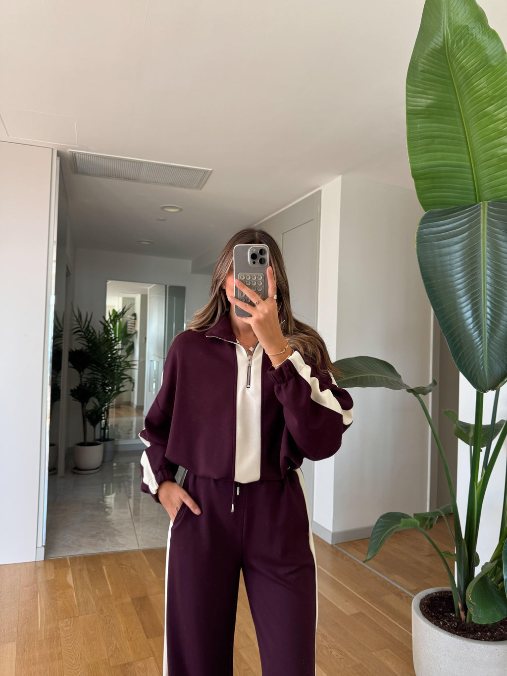 Ezra - Ensemble Décontracté Bordeaux