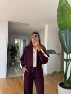 Ezra - Ensemble Décontracté Bordeaux