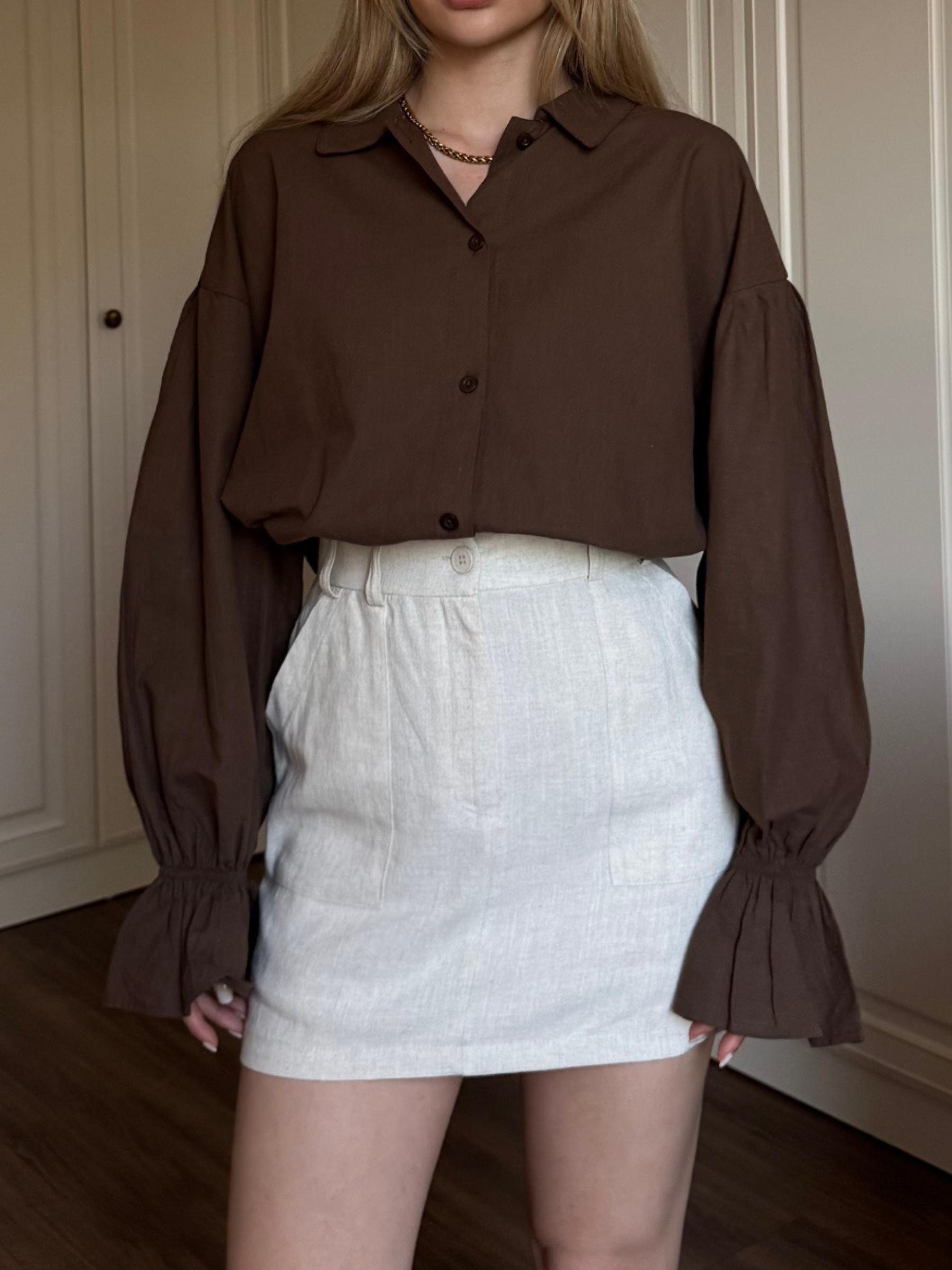 Maya - Chemise Manches Bouffantes