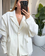 Allure - Blazer Ceinturé à Épaules Structurées