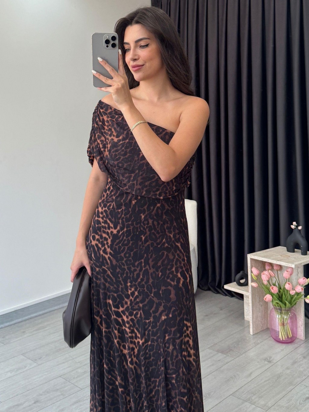Bohème - Robe Longue Imprimé Léopard