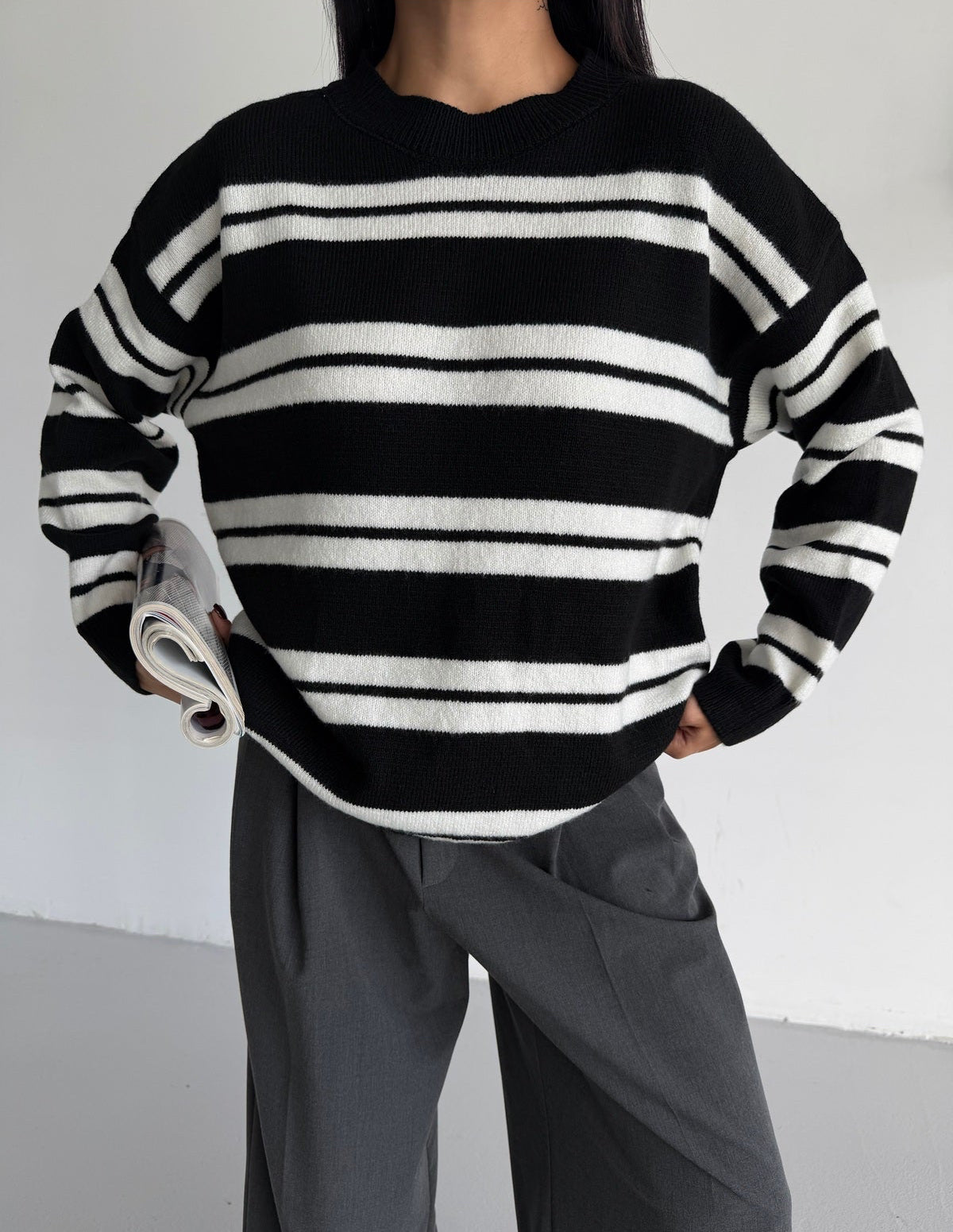 Ranelle - Pull à Rayures Noir