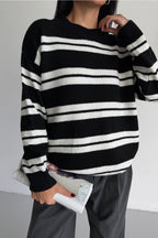 Ranelle - Pull à Rayures Noir