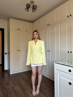 Lucy - Blazer Structuré Jaune