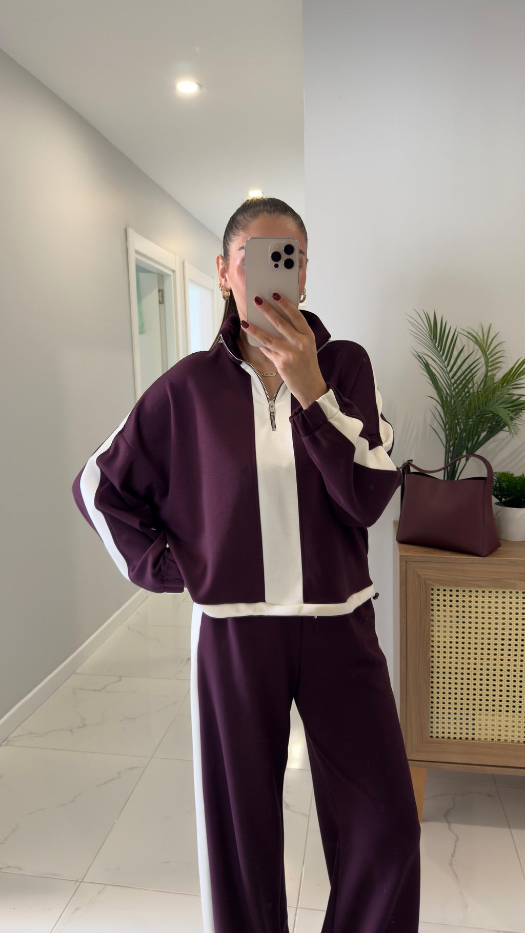 Ezra - Ensemble Décontracté Bordeaux