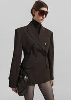 Tailleur Classy– Blazer & Pantalon Raffiné Marron