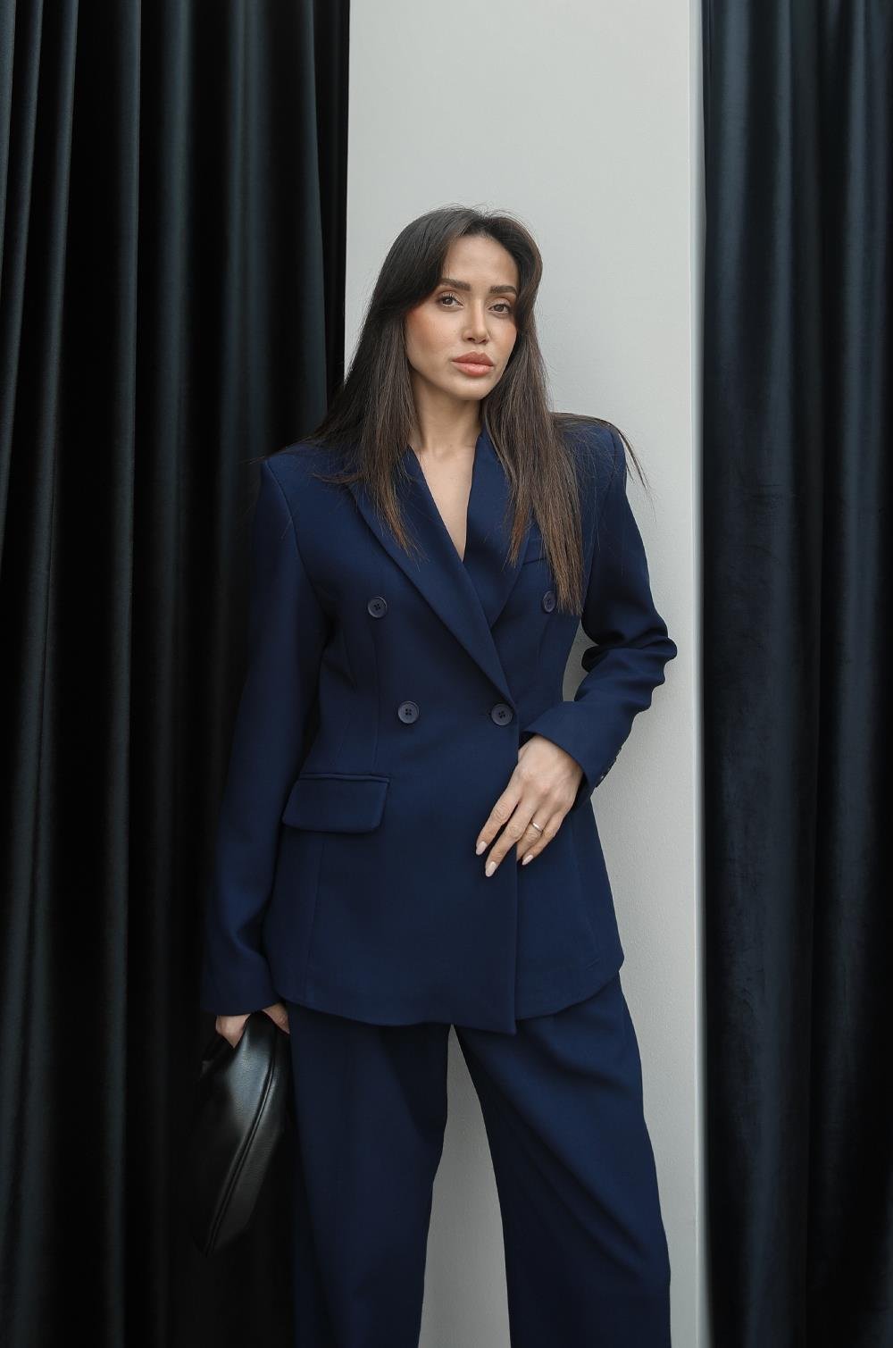 Tailleur Classy– Blazer & Pantalon Raffiné Bleu