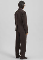 Tailleur Classy– Blazer & Pantalon Raffiné Marron