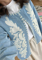 Nora - Veste En Jean Brodée