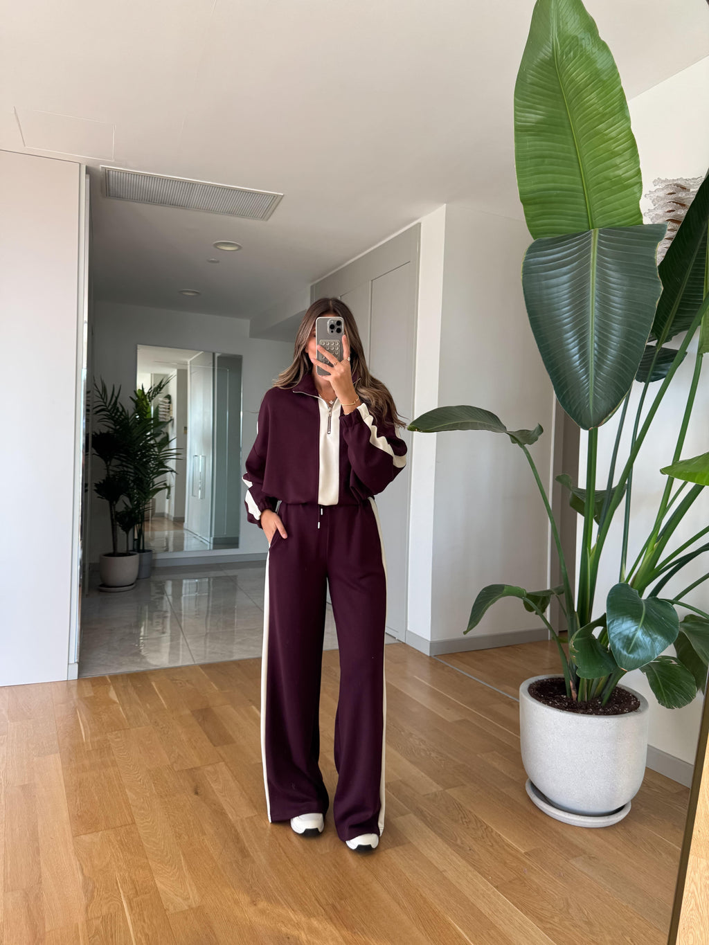 Ezra - Ensemble Décontracté Bordeaux