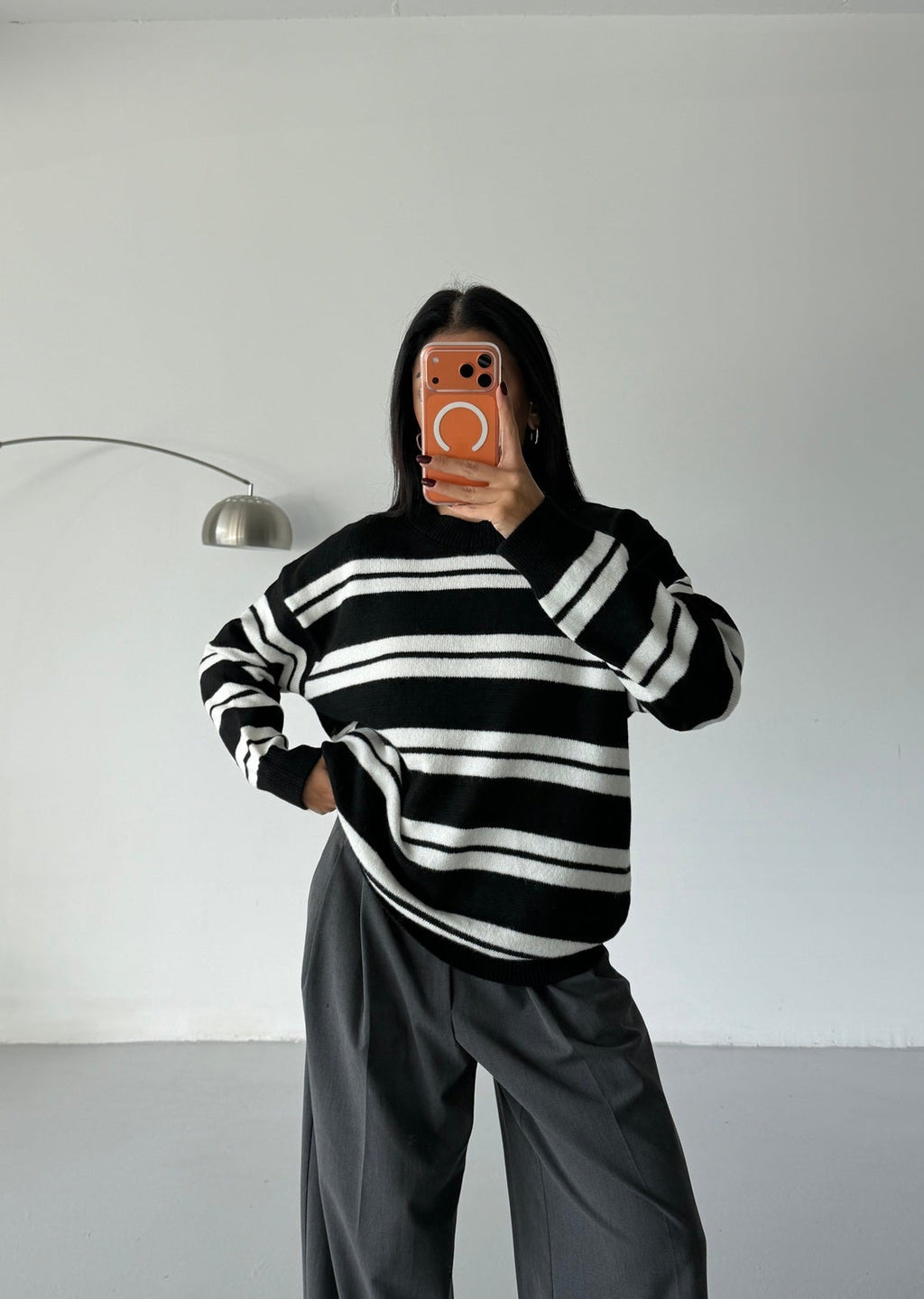 Ranelle - Pull à Rayures Noir