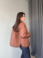 Ruby - Veste Matelassée Oversize Marron